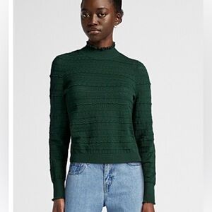 TWIK by SIMONS Pointelle Knit Turtleneck Sweater